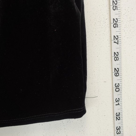 MISTYROSE Dress Velvet Black Bodycon Mini SMALL Strap Stretch Solid Open Back - Picture 7 of 10